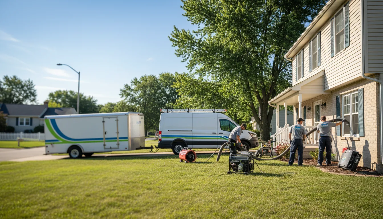 Flooded Basement Restoration And Cleanup With Repair in Woodland, IL near me